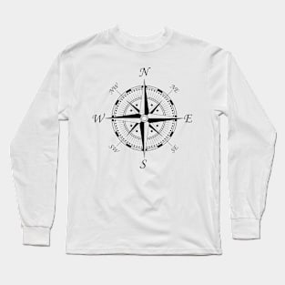 Compass (black) Long Sleeve T-Shirt